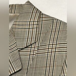 BURBERRYS LADIES 6 ITALY SKIRT SUIT SUPER 120’S EXTRAFINE WOOL TARTAN PLAID